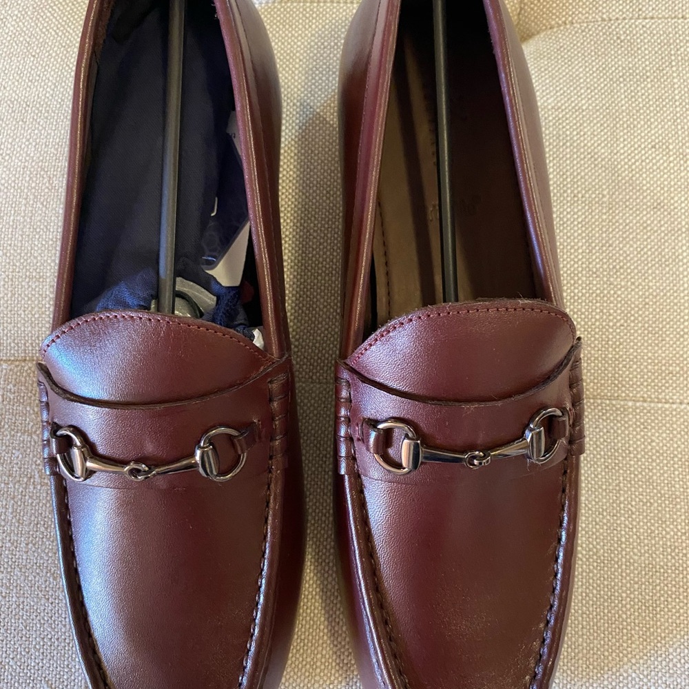 New Men’s Anthony Veer Filmore Oxblood Leather Loafers 11D